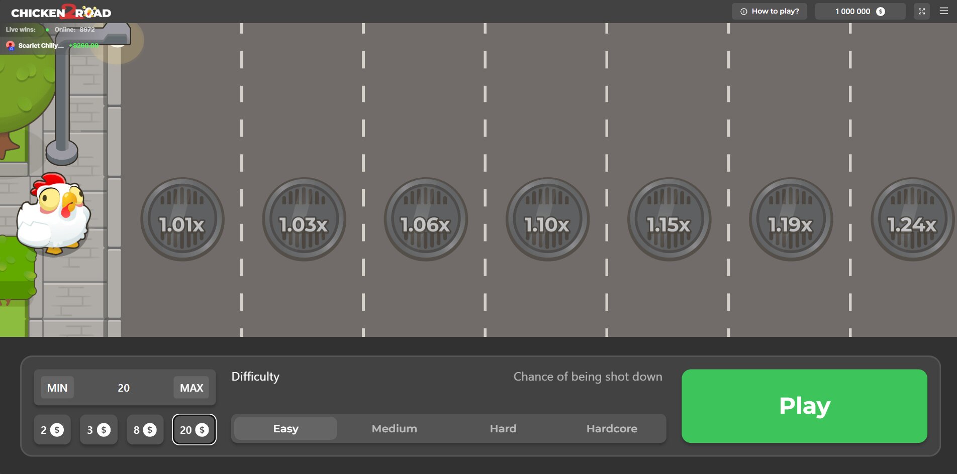 Chicken Road 2.0 Game Interface